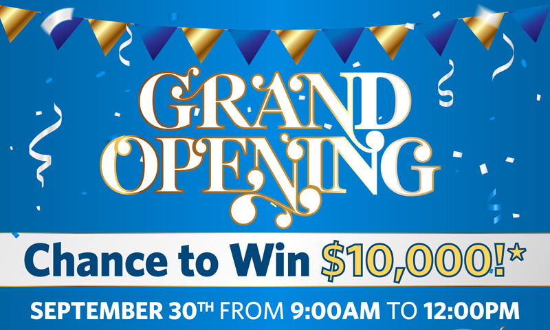 Grand Opening   Saturday September 30th