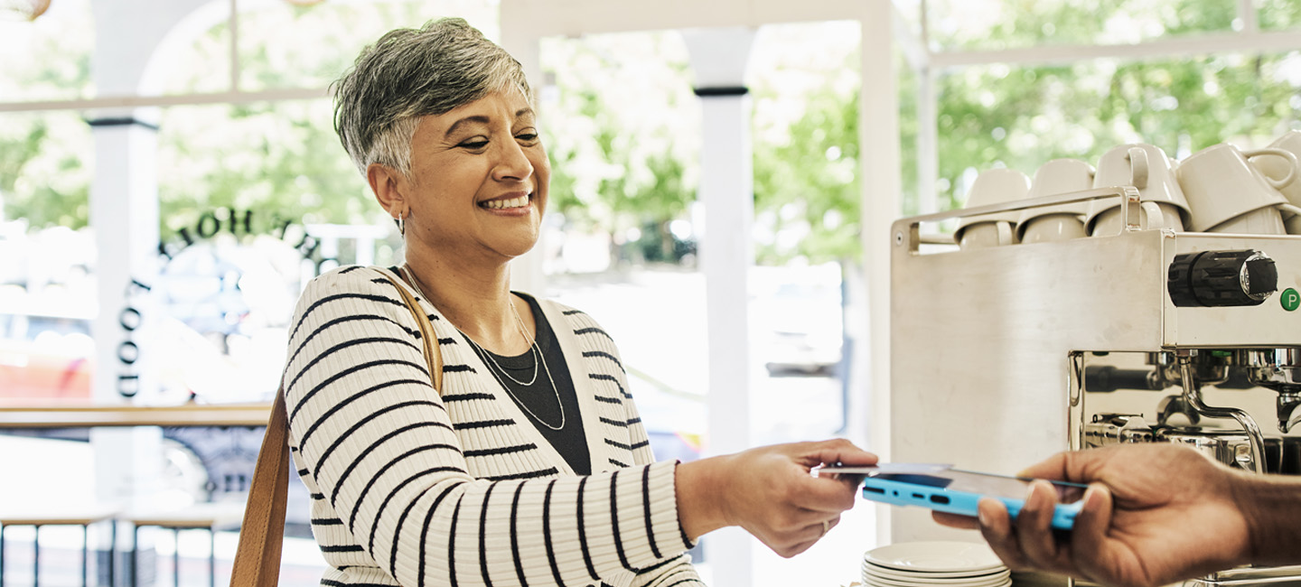 Woman with credit card
